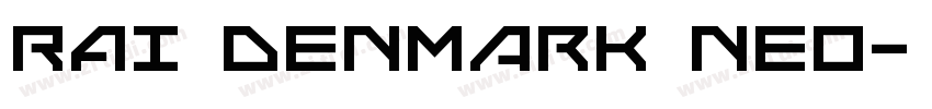 RAI Denmark Neo字体转换